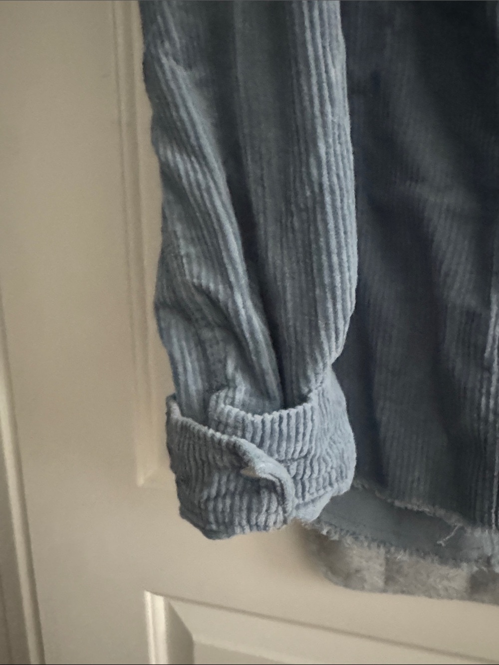 ZARA Men's Dusty Blue Corduroy Shirt Jacket - Picture 6 of 7